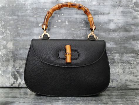 black bamboo gucci bag|Gucci bamboo bag vintage price.